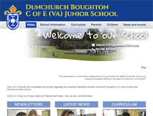 Tablet Screenshot of dunchurchjuniorschool.org.uk